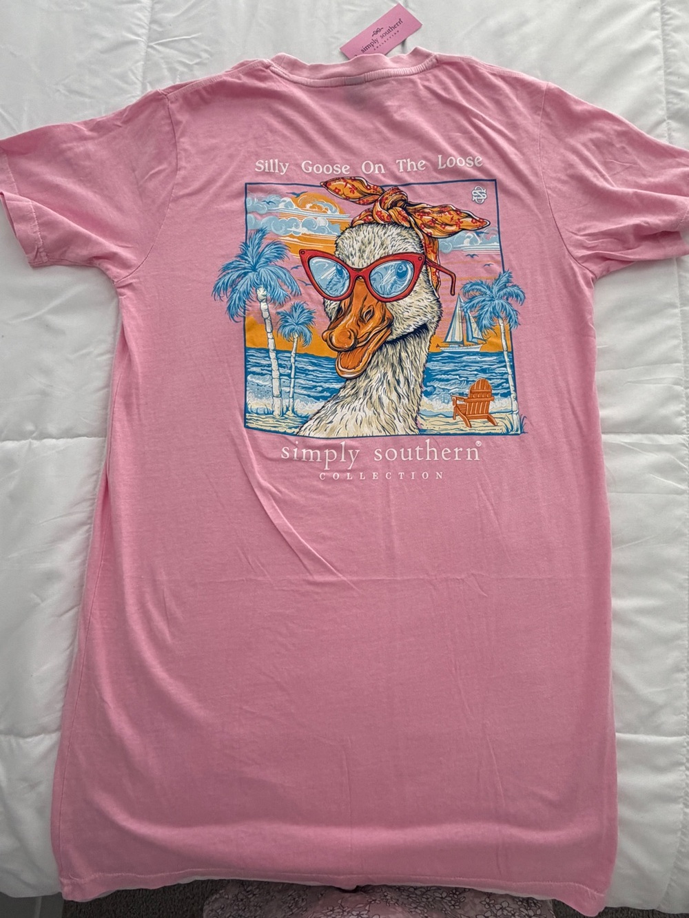 Simply Southern Pink 'Silly Goose On The Loose' Size Medium
